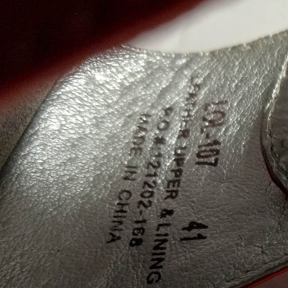 Alegria Casual Slip On Wedge Thong Leather Sandal Womens Size 10OL-107 Red - Picture 4 of 4